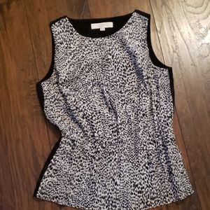 Ann Taylor Loft Black/White blouse